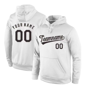 Sudadera con capucha de hockey sobre hielo personalizada al por mayor, sudadera blanca de manga larga con capucha de poliéster para hombre, dobladillo elástico para todas las estaciones, alta calidad - Product Image 6