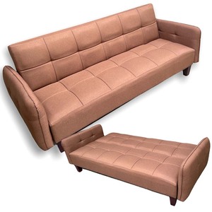 Contemporary Convertible <b>Sofa</b> <b>Bed</b> with Dark Coffee-Colored Cushion BNS1802 Extendable and Reclining for Living Room - Product Image 1