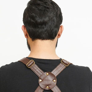 Delantal de soldadura de cuero resistente al fuego duradero trabajo de protección delantal de soldadura de cuero de vaca delantal protector - Product Image 6