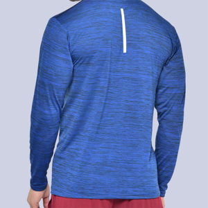 T-shirt athlétique léger à séchage rapide pour hommes en polyester/coton respirant pour le fitness, la course à pied et les activités de gymnastique - Product Image 3