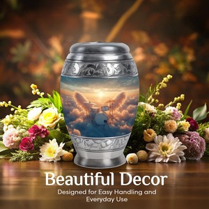 โกศบรรจุอัฐิ โกศบรรจุอัฐิสำหรับมนุษย์ ขนาด 220 คิวบิกอินช์ โกศสำหรับฝังศพ โกศสำหรับใส่เถ้ากระดูก สไตล์อเมริกัน/ยุโรป เป็นมิตรกับสิ่งแวดล้อม ทนทาน - Product Image 2