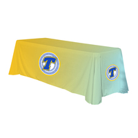 Nappe ajustée personnalisée avec logo imprimé, toutes tailles, en spandex, pour stand d'exposition et de salon professionnel