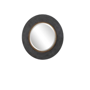 Miroir mural en métal doré de haute qualité avec cadre de forme ronde au design moderne décoration murale de vente en usine - Product Image 1