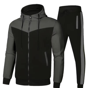 เสื้อฮู้ดออกกำลังกายผ้าโพลีเอสเตอร์ดีไซน์ใหม่สำหรับผู้ชาย มีเชือกผูก - Product Image 1