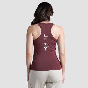 เสื้อกั๊กเซนฟิตสีน้ำตาลแดงสำหรับออกกำลังกาย - Product Image 1