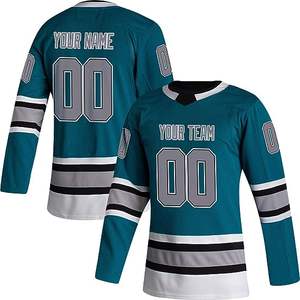 Full Ice Hockey Uniform Kit With <b>Long</b> Sleeve Jersey And Matching <b>Socks</b> Youth Ice Hockey Uniform - Product Image 2