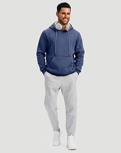 Sudadera con Capucha Casual de Invierno para Hombre, Lavado Ácido, Color Sólido, Corte Regular, 100% Algodón, Felpa, Secado Rápido, Transpirable, Ecológica - Product Image 3