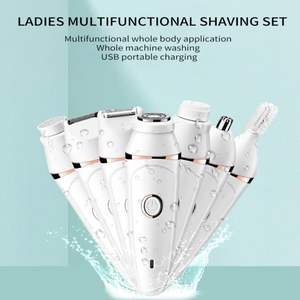ชุดเครื่องโกนขน 7-in-1 สำหรับผู้หญิง ใบมีดเดี่ยว ใช้งานง่าย กำจัดขนบนใบหน้าและร่างกายได้อย่างมีประสิทธิภาพ - Product Image 4