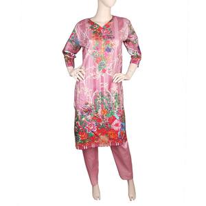 Traje de Dos Piezas Estampado para Mujer - Rosa - Product Image 4