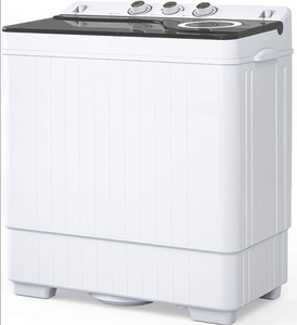 Brand New <b>Top</b> <b>Load</b> Washing Machine White Dual Tub Design with Control Knobs and Black Lid Household Use 3-Year Warranty - Product Image 1