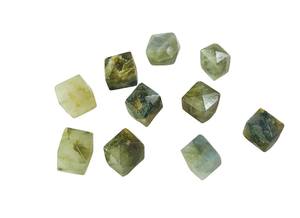 ¡10 piezas de piedras preciosas de cubo de labradorita! Piedras sueltas pulidas con flash azul para hacer joyas (9mm-10mm) - Product Image 4