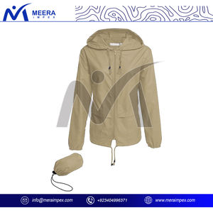 Veste de pluie légère pour femme élégante Manteau à capuche imperméable Détails réfléchissants pour la sécurité Confort Techniques tricotées respirantes - Product Image 3