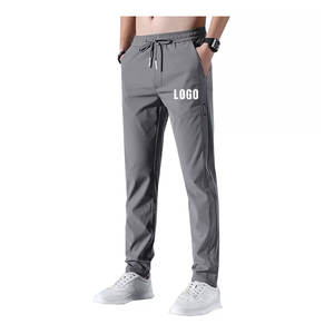 Pantalones deportivos informales de cintura alta para hombre, pantalones deportivos de lona transpirables, impermeables, para entrenamiento físico, estampado, holgado - Product Image 6