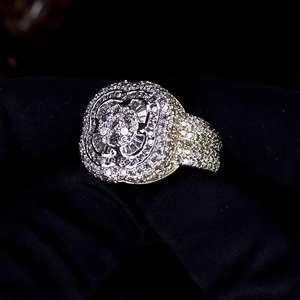 RB Gems Custom VVS Moissanite Diamond Hip Hop <b>Ring</b> High Demand Certified Fine Jewelry for Women and <b>Men</b> IGI Certified - Product Image 2