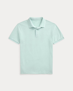 Nouveau logo personnalisé à la mode 100% coton Slim Fit Stretch Oxford Light Teal polos pour hommes pour le golf tenue décontractée polo de luxe - Product Image 2