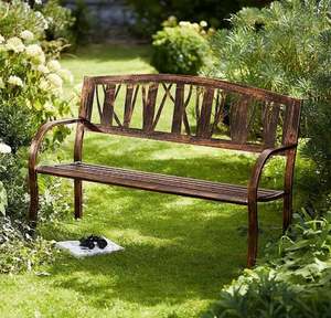 Banc d'extérieur en fer élégant Banc en fonte Jardin extérieur Finition classique Banc de vente chaude Patio antique Extérieur 6 - Product Image 1