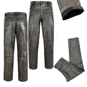 Pantalones de Cuero de Diseño Personalizado OEM de Alta Calidad, Cintura Media, Estilo Casual Ligero, Cierre de Botones, Servicio OEM, Mejor Precio - Product Image 3