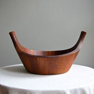 Bol de service de fruits Design de bateau en bois de teck à la mode artisanat fait à la main de qualité supérieure - Product Image 2