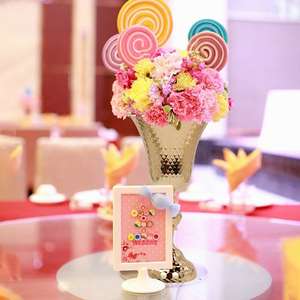 Vase à fleurs décoratif en métal pour mariage, maison, salon, hôtel, bureau, centre de table, décoration intérieure, présentoir, qualité supérieure - Product Image 3