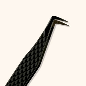 Pince à cils en acier inoxydable Logo personnalisé Marque privée Pince à cils en acier inoxydable à micro prise - Product Image 4