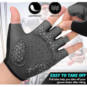 Vente en gros Fitness respirant ventilé demi-doigt haltérophilie exercice sport entraînement course vélo cyclisme gants de gymnastique - Product Image 5