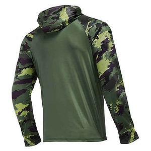 OEM ODM Men's Long Sleeve Fishing Hoodie Breathable <b>Sun</b> and UV <b>Protection</b> <b>Clothing</b> Wholesale UPF 50 Fishing Suits easy to wash - Product Image 5