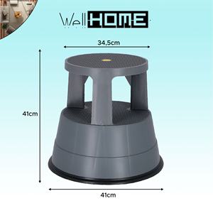 Sgabello rotondo WELL HOME up grigio scuro - Product Image 2