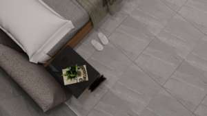 Azulejos de pared y suelo de impresión de diseño moderno Premium 60x60 80x80 cuerpo acabado mate porcelana gris oscuro para habitaciones de apartamentos - Product Image 4