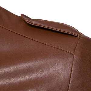 Best Winter Men's Fashion Leather <b>Jacket</b> Slim Fit Top Quality Design Men Clothing Casual Leather <b>Jacket</b> <b>jacket</b> for men - Product Image 4