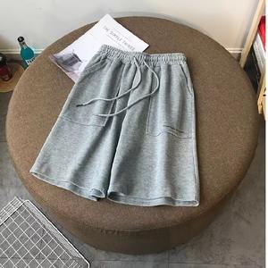 Casual <b>Women</b> <b>Shorts</b> Drawstring Elastic Waist Printed Summer Pockets Solid Color Sports Beach Loose Casual sports <b>shorts</b> - Product Image 3