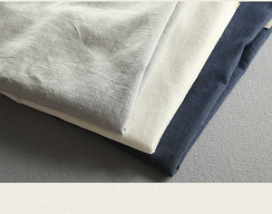 T-shirt pour hommes de haute qualité 55% coton 45% chanvre T-shirts étiquette personnalisée T-shirts surdimensionnés vierges Logo imprimé uni - Product Image 6