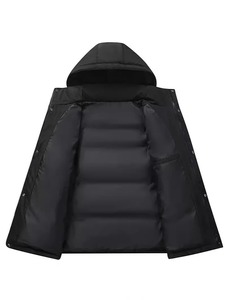 Men's High Quality Plush Thicken Wool Bomber Jacket Stand Collar Lapel Button-up Warm <b>Coat</b> Cargo Outwear in Sizes up to 5XL - Product Image 5