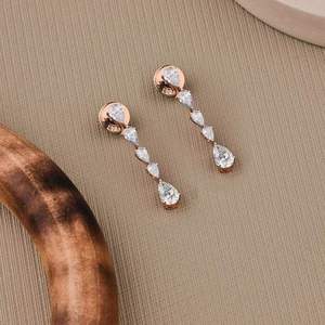 Magnifique collier en diamant poire disponible en or, or rose, or blanc et argent, cultivé en laboratoire, certifié IGI, brillance D E F - Product Image 5