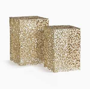 Dernière conception de table d'appoint en métal pour le salon table d'extrémité en aluminium de haute qualité faite à la main pour hôtel café table d'appoint de luxe - Product Image 1