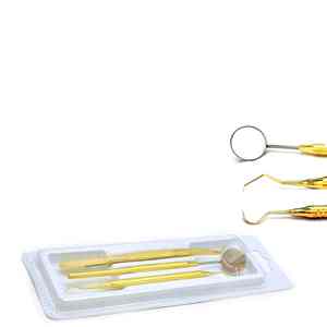 Kit de cuidado bucal Dental de acero inoxidable de 3 piezas de calidad superior, juego de herramientas dentales profesionales con espejo, escalador y pinzas - Product Image 3