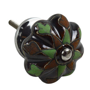 Poignée de tiroir en métal pour meubles, accessoire de quincaillerie le plus vendu, boutons ronds pour armoire de cuisine, décoration de la maison, bouton en céramique - Product Image 4