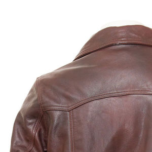 Chaqueta de Cuero para Hombre Estilo Urbano Moderno, Impermeable y Ecológica, Prenda Exterior Informal y Cómoda con Logotipo Frontal - Product Image 6