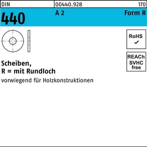 Arandela DIN 440/ISO 7094 Forma R R 9 X 28 X 3 a 2, 100 Piezas - Product Image 1