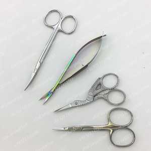 Ciseaux à ongles enduits de plasma bleu de précision Outil de beauté de qualité pour salon Sharp droit incurvé pour manucure pédicure ongles d'orteil - Product Image 6