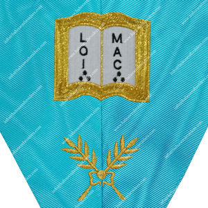 Masonic Regalia Officer's Collar of French Rite Orator Accesorio de ropa Premium - Product Image 2