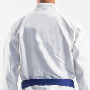 Uniformes de Taekwondo de qualité supérieure en gros d'usine, 100% coton, couleurs personnalisées, logo frontal, séchage rapide, respirant, pour hommes adultes - Product Image 5