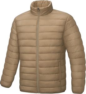 Venta al por mayor de logotipo de impresión personalizada al aire libre de los hombres abajo abrigo de invierno acolchado de burbujas chaqueta de bombardero para los hombres - Product Image 1