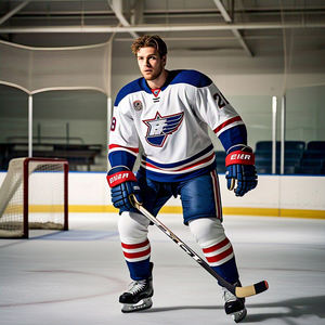 ชุดกีฬาชายเสื้อกีฬาฮ็อกกี้น้ำแข็งแบบสั่งทำชุดเครื่องแบบพิมพ์ซับลิเมชันส่วนตัวพร้อมชื่อทีม - Product Image 5