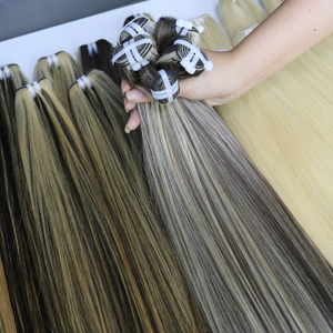 Machine weft Wholesale Luxury Straight Super Double Drawn Balayage 100% Virgin Vietnamese Human Hair - Product Image 6