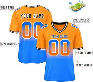 Camiseta de fútbol americano unisex superventas, uniformes de fútbol americano personalizados para jóvenes y adultos - Product Image 6