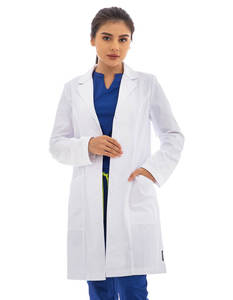 ชุดสครับสแปนเด็กซ์สำหรับผู้หญิงเสื้อโค้ทสำหรับห้องแล็บแพทย์เครื่องแบบนักวิทยาศาสตร์สไตล์ใหม่เสื้อโค้ททางการแพทย์ออกแบบถักนิตติ้ง - Product Image 6