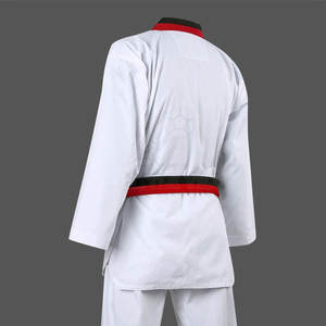 Nouvelle conception, best-seller, uniforme de taekwondo 100% coton, couleurs et logo personnalisés, faible MOQ, prix de gros en stock - Product Image 2