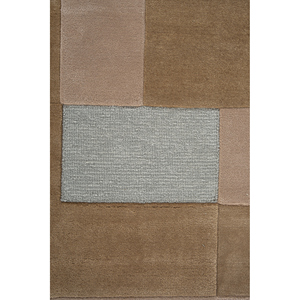 Alfombra Rectangular de Lana y Viscosa Tejida a Mano, Color Rojo Anaranjado, Modelo Top-21217, Diseño Abstracto para Sala de Estar, Dormitorio o Pasillo - Product Image 3