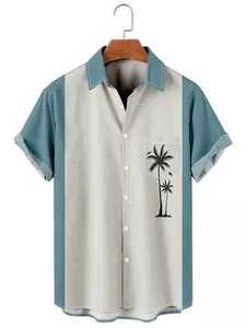 T-shirt d'été hawaïen 2026 de haute qualité, entièrement sublimé, résistant aux intempéries, imprimé vintage pour hommes - Product Image 6