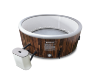 Whirlpool-Sprudelsprühgerät für Erwachsene, aufblasbarer Pool mit Heizung, Linderung von Muskelkater, Outdoor-SPA-Pool